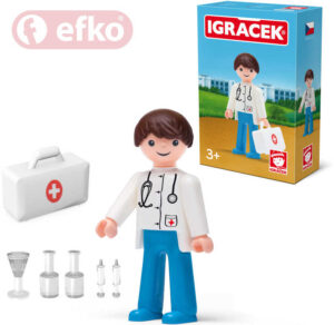 EFKO IGRÁČEK Doktor s doplňky v krabičce STAVEBNICE