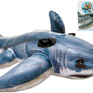 INTEX Žralok nafukovací 173x13cm dětské vozítko do vody s úchyty 57525