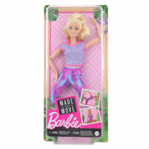 Barbie V pohybu GXF04 - Blondýnka ve fialovém topu