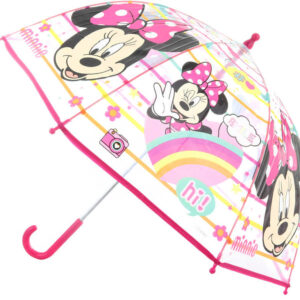 Deštník dětský Disney Minnie Mouse 70x70x64cm průhledný manuální