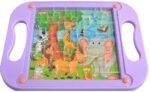 Hra kuličkový labyrint bludiště s obrázkem zvířátka 4 druhy plast
