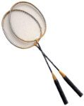 Badmintonový set 2 rakety Unison High 200 kovové v sáčku