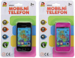 Telefon dětský mobilní 11cm smartphone na baterie 4 druhy Zvuk AJ