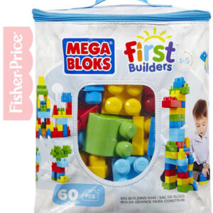 FISHER PRICE MEGA BLOKS Stavebnice 60 dílků v plastové tašce pro kluky