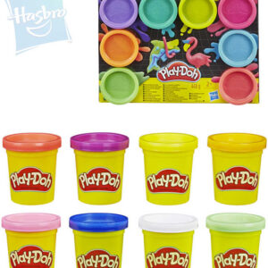 HASBRO PLAY-DOH Modelína dětská set 8 kelímků neonové barvy 2 druhy