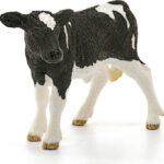 SCHLEICH Holšteinské tele 8cm figurka kráva ručně malovaná plast