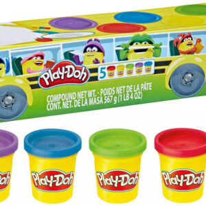 HASBRO PLAY-DOH Modelína zpátky do školy set 5 kelímků po 120g