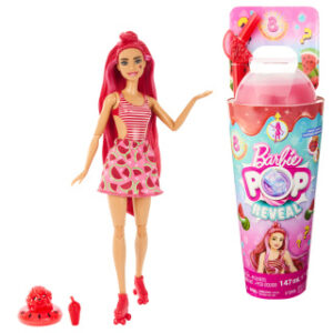 Barbie Pop Reveal Barbie šťavnaté ovoce - melounová tříšť HNW43