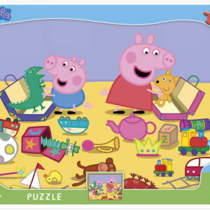 DINO Puzzle deskové 12 dílků Peppa Pig skládačka 31x23cm