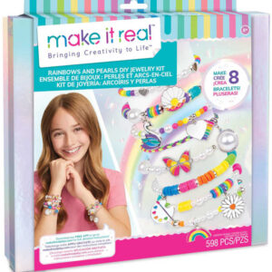 MAKE IT REAL Náramky Duhy a perly kreativní set výroba dětské bižuterie